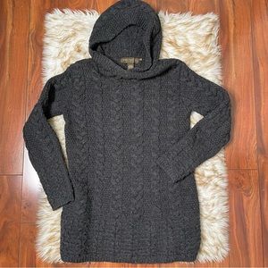 Made in Ireland Merino wool hooded sweater